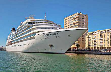 Seabourn Quest has only 229 cabins. Credit: Wikimedia Creative Commons license