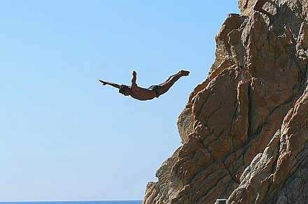 Cliff diving is the most famous Acapulco attraction