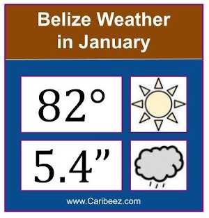 Belize weather in January