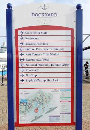 Royal Navy Dockyard sign
