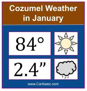 Cozumel weather in February