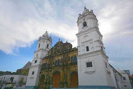 Metropolitan Cathedral Church in Old Town, Panama City, Panama.