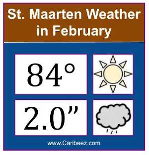 St. Maarten weather in February