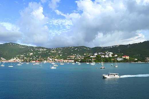 View of St. Thomas port from the cruise ship. © 2017 Scott S. Bateman