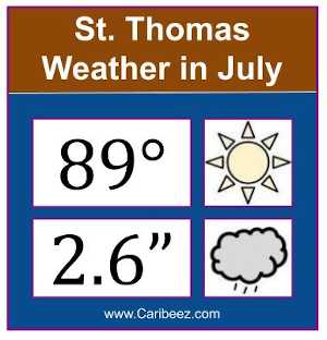St. Thomas weather in July